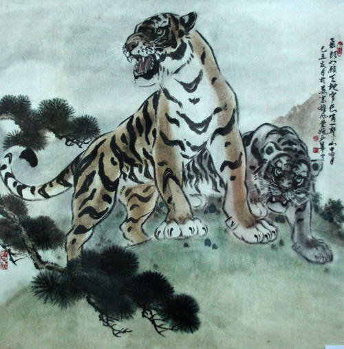 首都画虎名家姚少华,曹环义,李燕,卓然,王建成,赵又弘,曹俊义,刘洪宽