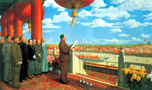 《开国大典》等"红色记忆"油画在河南展出