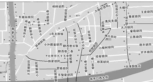 八大胡同地图; 老北京花街柳巷八大胡同的前世今生; 老北京花街柳巷图片